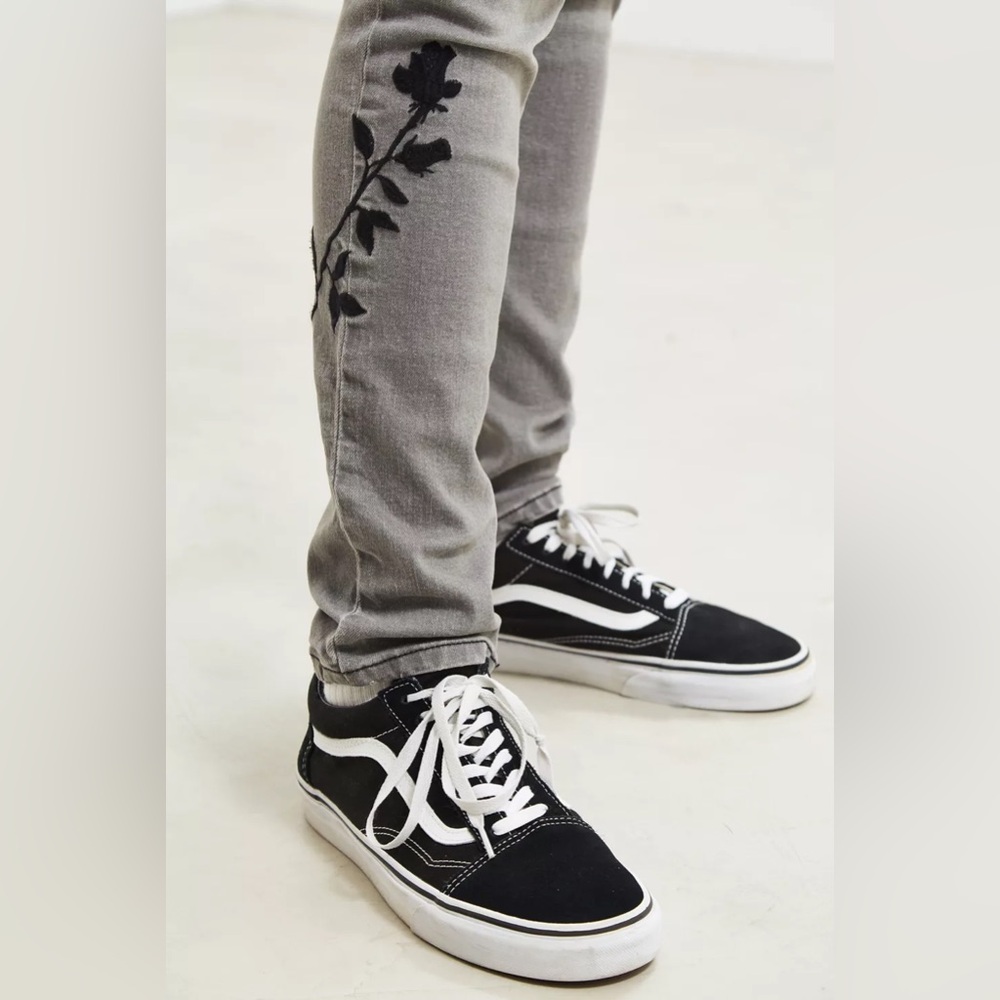 Urban Outfitters Embroidered Skinny Jeans